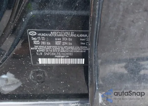 2020 Hyundai Elantra Value Edition from USA, damaged, VIN 5NPD84LF3LH628983